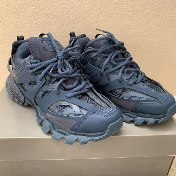Balenciaga Track Sneakers Blue Pearl Sz 11 - Picture 8 of 16